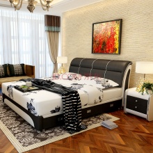Bonice furniture bed leather bed bedroom furniture set