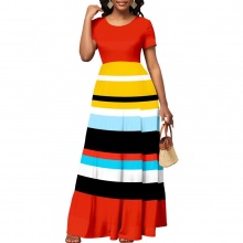  Casual Classy 2023 Vintage Stretchy Long Women African Dresses for Women Clothing