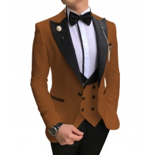 New Slim Fit Blazer Suit For Men Wedding Formal Peaked Lapel Wedding Prom Terno Masculino Business Suits Men