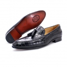Tassel men loafers leath...