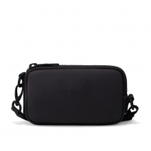 Mini messenger bag Neoprene single shoulder Mobile phone bag Men and women black Crossbody bag