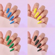 Fake Human Nails Fake Long Nails for Women Ladies