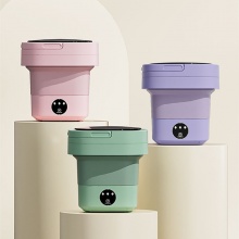 Household folding 8L wash-and-dry all-in-one washing machine, small washing machine, portable washing machine